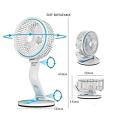 Rechargeable Multifunction Folding fan with LED light