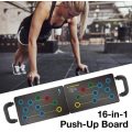 16 In1 PushUp Rack Board Fitness Pushup Stands Arm Abdominal Muscle Training Gym Exercise 20 holes