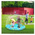 Water Play Pad Toys Inflatable Frog Sprinklers Splash Mat for Kids Children