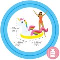 Intex - Enchanted Unicorn Ride-On, 78``L x 55``W x 38``H(198cm x 140cm x 97cm), One Piece,Individual