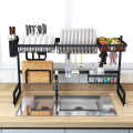 Dish Drain Rack Over Sink Dish Rack Drainer Shelf Kitchen Cutlery Holder 85 cm size
