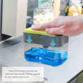 Soap Dispenser | Soap Pump and Sponge Caddy | 2-in-1 Dish Dispenser With Sponge | Dishwashing Soap