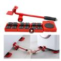 5Pcs Furniture Moving Heavy Hand Tool set Furniture Lifter Mover for Sofa Bed Cabinet Wheel Bar
