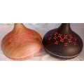 Aroma Diffuser Humidifier With Color Changing LED Light Q-T65 - Dark Brown And light brown color