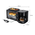 3 IN 1 HOME MULTI-FUNCTIONAL BREAKFAST MAKER COFFEE MECHANICAL OVEN MINI BUFFET  MACHINE TOASTER 9L
