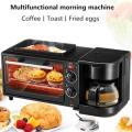 3 IN 1 HOME MULTI-FUNCTIONAL BREAKFAST MAKER COFFEE MECHANICAL OVEN MINI BUFFET  MACHINE TOASTER 9L
