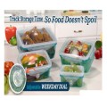 12 pcs Food Storage Containers with Stretch and Fit Lids!