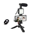 Professional Vlogging Kit With Tripod LED Video Light And Phone Holder