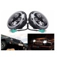 75W Round 7 Inch LED Headlight For Jeep Wrangler Off-Road - Set Of 2