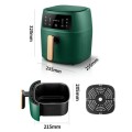 CS- Digital Electric 8L Air Fryer With Extra Large Capacity 2400W (Mat Black Color)