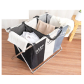 3 Compartments For Dorm Room Washing Storage Laundry Hamper