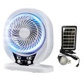 7-Inch Rechargeable Solar Indoor & Outdoor Touch Controlled Desk Fan 6V 6W
