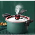 Stew Soup & Stock Pots With Lid Lock Stainless Steel Low Pressure Cooker - Green