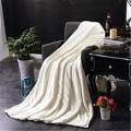 SOFT THICK MICRO FLANNEL QUEEN SIZE THROW - VARIOUS COLOURS (2M X 2.3M)
