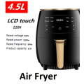 4.5L 1200W 220V Multifunction Air Fryer - Oil free Health Fryer/Cooker Smart Touch - LCD screen