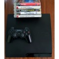 Playstation 3 Console 160GB + 5 Games + Controller - Free Shipping