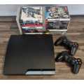 PS3 320gb + 2 Controllers + 20 Games