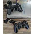 PS2 Console + 2 Controllers + Games
