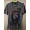 Che Guevara (Cuban Revolution) Grey t-shirt Size Small