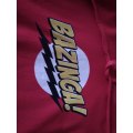 Big Bang Theory - Bazinga! - Red Hoodie Size Medium