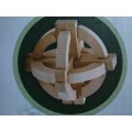 3-D Wooden puzzles interlocking x 2
