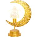 Ramadan Decoration Lights Moon Lamp, Ramadan Night Light Hanging Moon Star Table Lamp, Iron Ramadan
