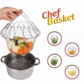 Stainless Steel Silver Chef Basket For Kitchen