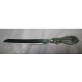 925 Sterling Silver Bread Knife - Sheffeild England 33cm long..