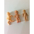 COLLECTION OF MINIATURE DOLLS - TWO HONG KONG MADE - RARE FIND -