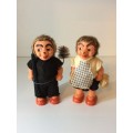 RARE 1960's STEIFF HEDGEHOGS - SET OF TWO FOR ONE BID - BRILLIANT -