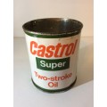 CASTROL TWO STROKE CAN / OIL CAN  - GREAT FIND - 200ml
