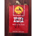 VERY OLD SHELL X100 ONE GALLON OIL CAN  - VERY RARE OIL CAN -