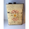 OLD SHELL 1 GALLON DONAX D HYDRAULIC FLUID CAN  / OIL CAN  - GREAT FIND -