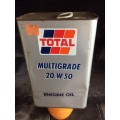 TOTAL MULTIGRADE - FIVE LITRE OIL CAN  / OIL CAN  - GREAT FIND -