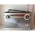 OLD HAWK SILVER 2 BAND RADIO - GREAT OLD ITEM -  WORKED WHEN TESTED -