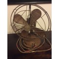 1930s GENERAL ELECTRIC DESK FAN - RUSTY BUT MAGNIFICENT - PLEASE READ SHIPPING TERMS IN DESCRIPTION