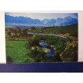 BLUE TRAIN - 1970s BILINGUAL HISTORY BOOKLET WITH STUNNING POSTCARD -