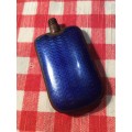 VICTORIAN SCENT BOTTLE WITH BLUE ENAMEL - GREAT FIND -
