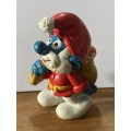 FARTHER XMAS SMURF - 1981 PEYO HONG KONG -