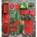 LARGE ENGLAND MECCANO COLLECTION - MANUALS AND TIN INCLUDED - ALL ONE BID -