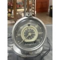 VERY COOL OLD GERMAN SPEEDOMETER  CONVERTED INTO A LIGHT