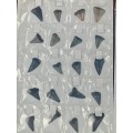 COLLECTION 37 SHARK TEETH - FOSSILIZED AND NEWER -