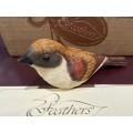 HOUSE SPARROW/HUIS MOSSIE - STUNNING FEATHERS FRIENDS RESIN CASTING - KNYSNA - Hand painted-