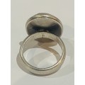 STUNNING OLD SILVER RING 925
