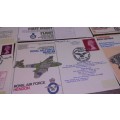 Lot of 16 Highly collectible Royal Air Force First Day Covers from the 70s , *****LOT 3****
