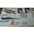 Lot no 16 , Royal air force Individually Numbered and Hand Signed Cover from the 1970s ultra Rare
