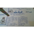 Lot no  9 Royal air force Individually Numbered and Hand Signed Cover from the 1970s ultra Rare