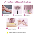 IPL Laser Hair Removal Device - with free Protective Glasses included