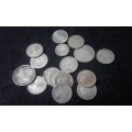 MIXED LOT SILVER COINS  WEIGHT IS 47.91 GRAMS SIKSPENS AND SHIELINGS SEE PHOTOS PLEASE