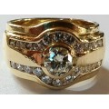 18 ct Yellow Gold and Diamond Ring